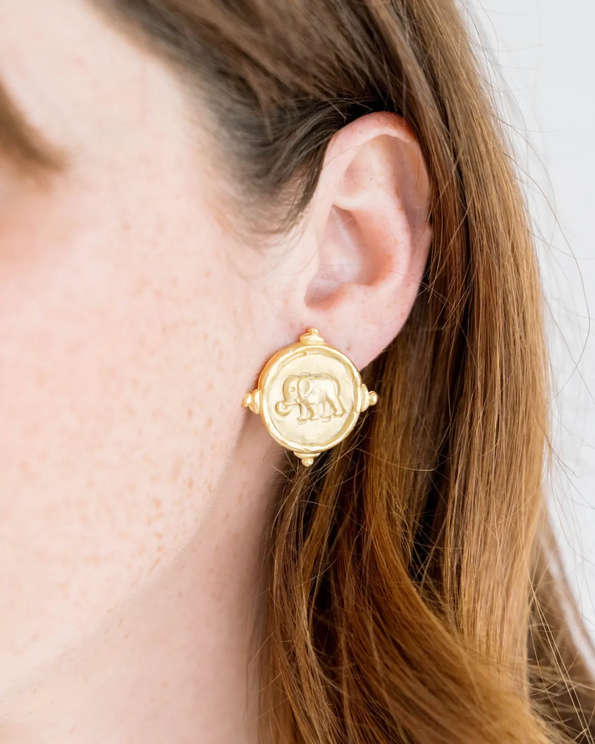 Elephant Intaglio Studs