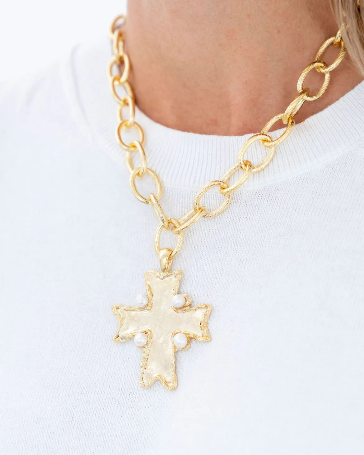 Esther Cross Necklace