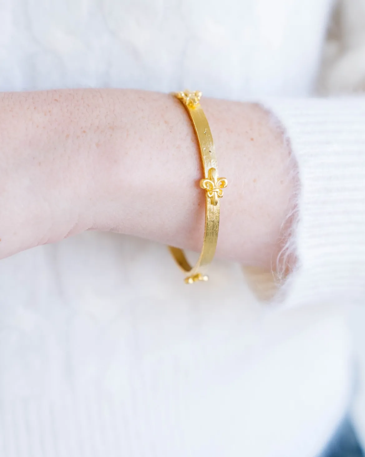 Fleur De Lis Bangle