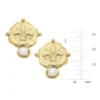 Fleur De Lis Pearl Studs