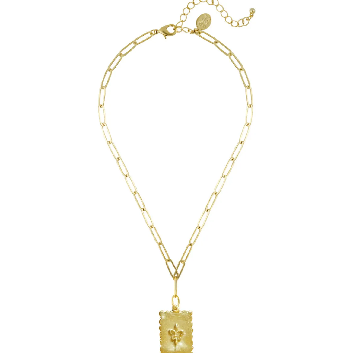 Fleur de Lis Stamp Necklace