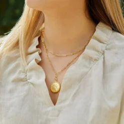 Franc Paperclip Necklace