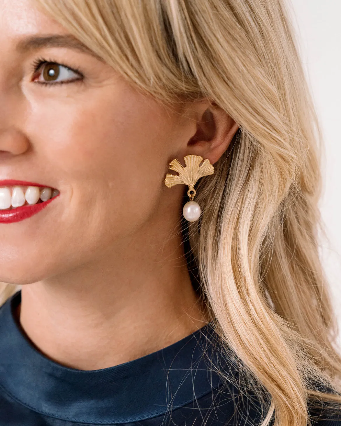 Ginkgo Drop Earrings