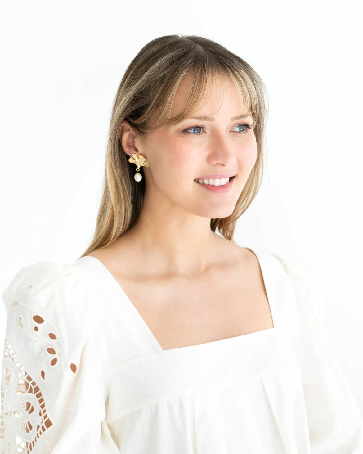 Ginkgo Drop Earrings