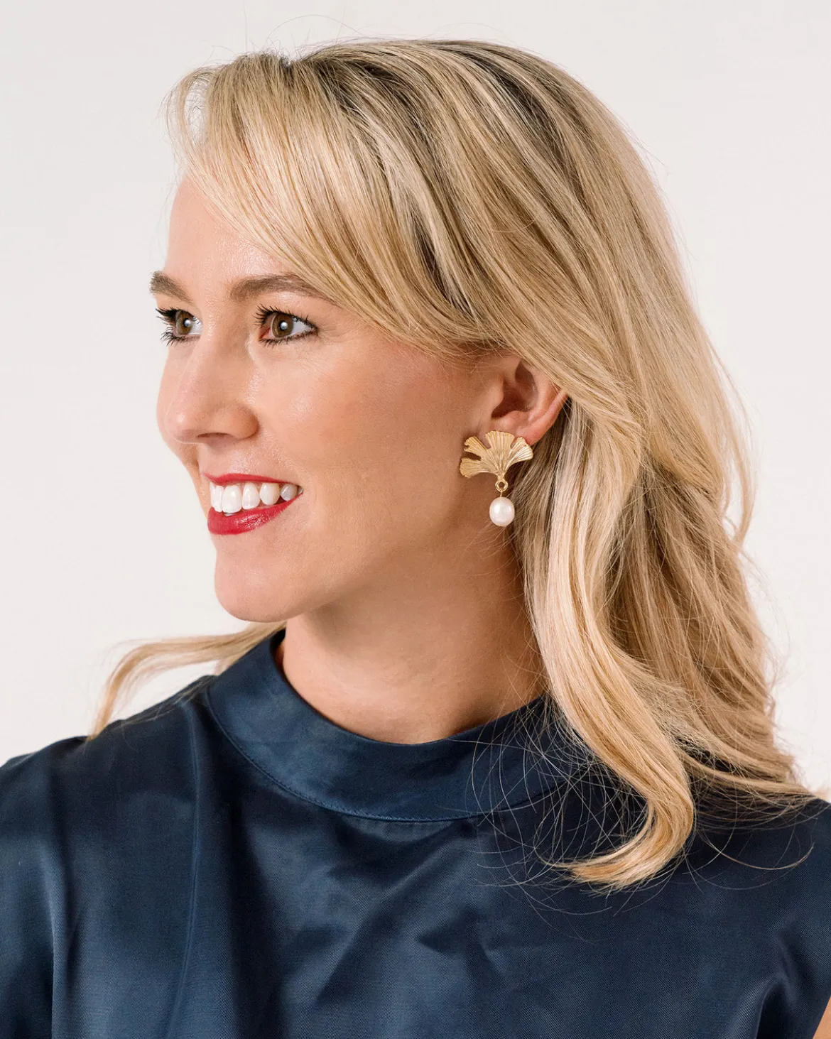 Ginkgo Drop Earrings