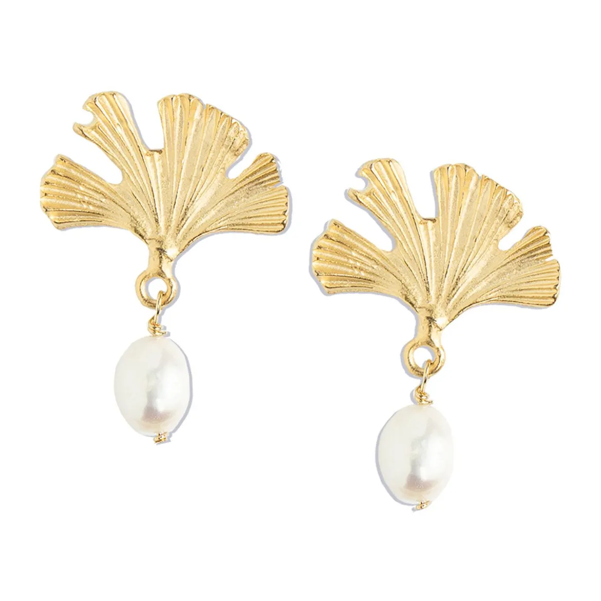 Ginkgo Drop Earrings
