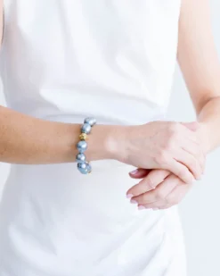 Grey Baroque Pearl Bracelet