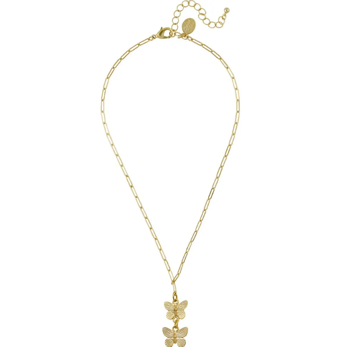 Hannah Butterfly Paperclip Necklace