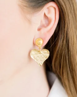 Heart Drop Earrings