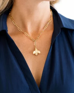 Honey Bee Paperclip Necklace