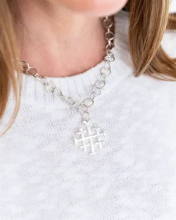 Jerusalem Cross Chain Necklace