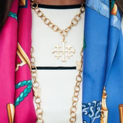 Jerusalem Cross Chain Necklace