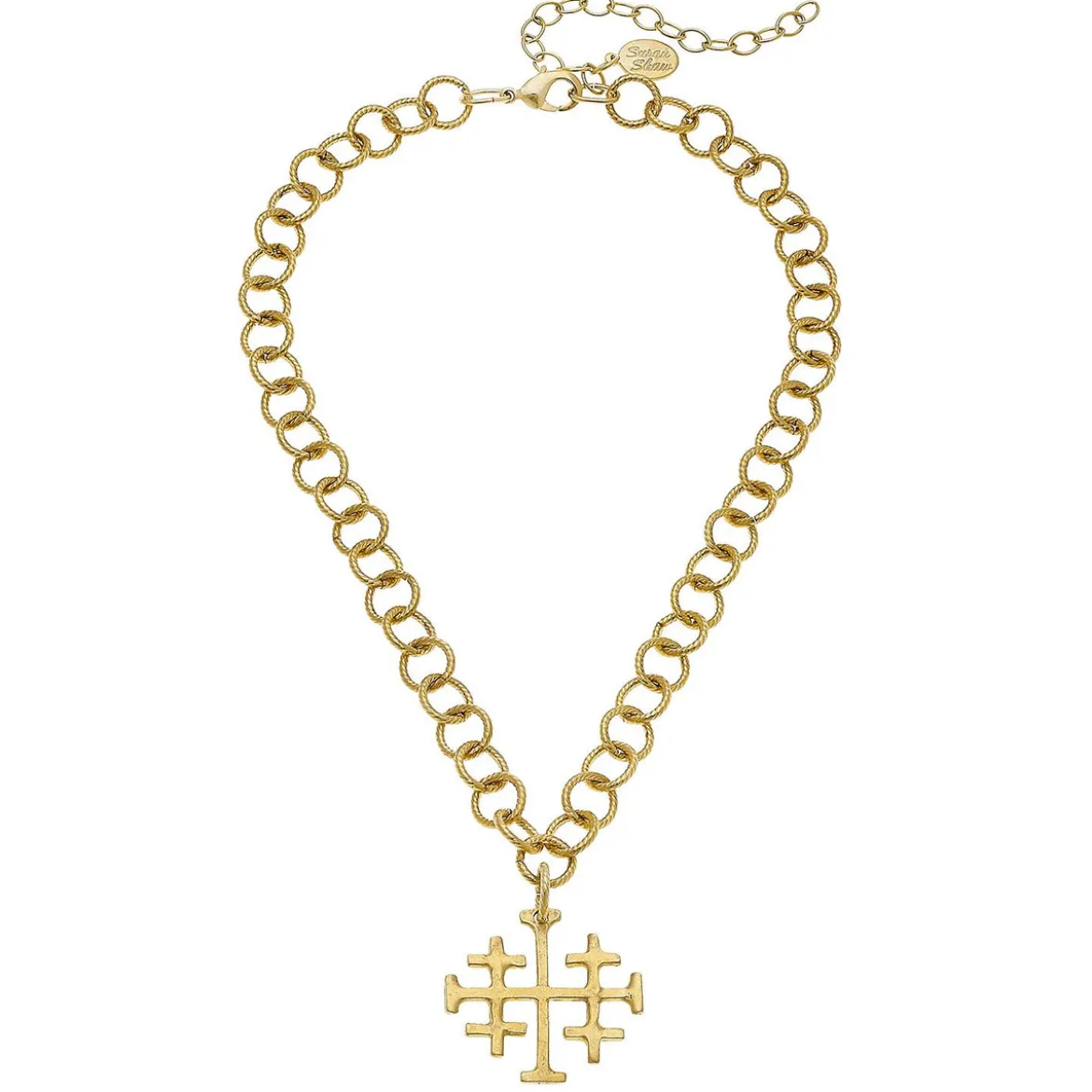 Jerusalem Cross Chain Necklace