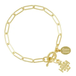 Jerusalem Cross Paperclip Bracelet