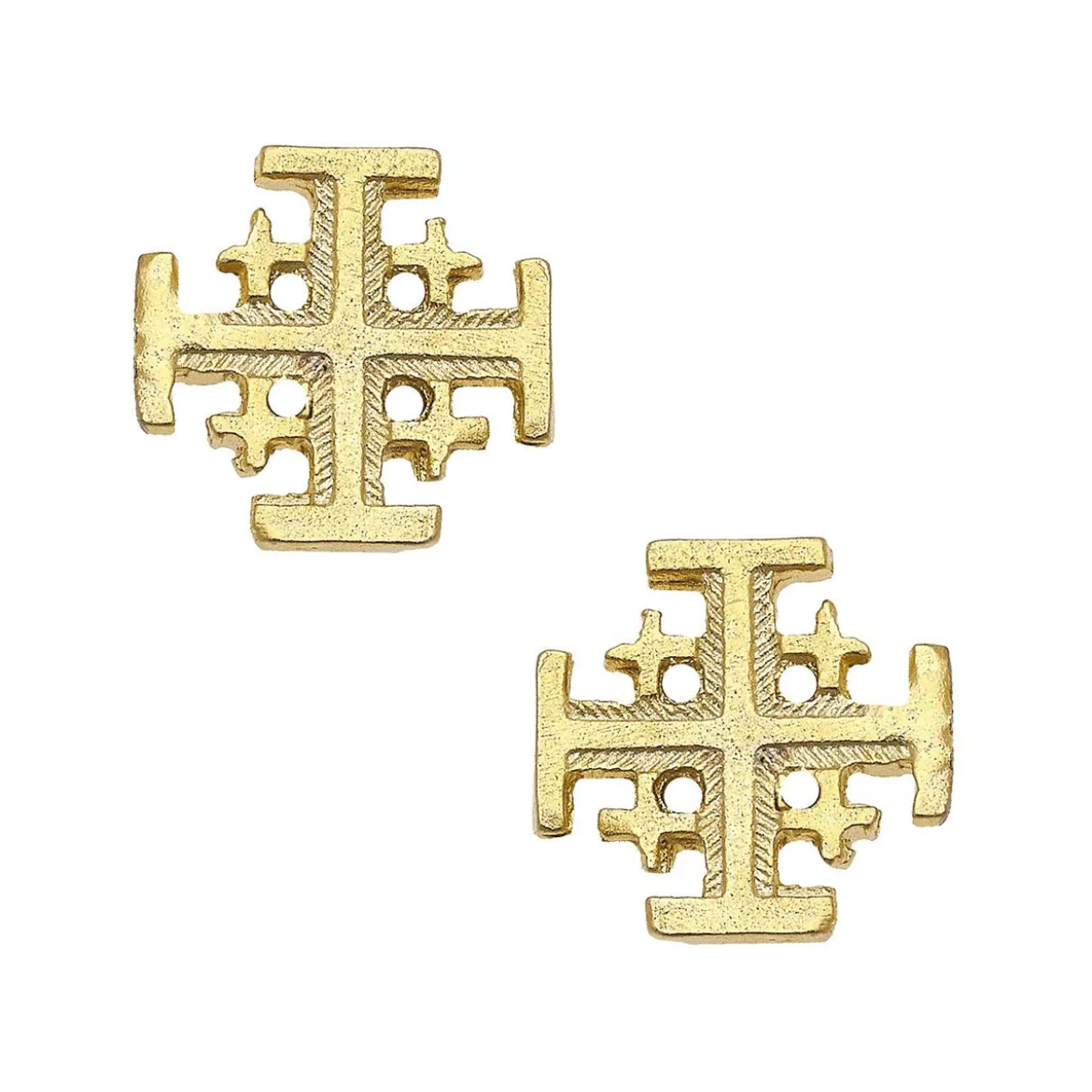Jerusalem Cross Studs