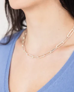 Large Paperclip Necklace