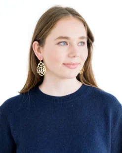 Leaf Cut Out Earrings
