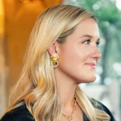Lion Knocker Earrings