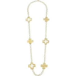 Long Cross Chain Necklace