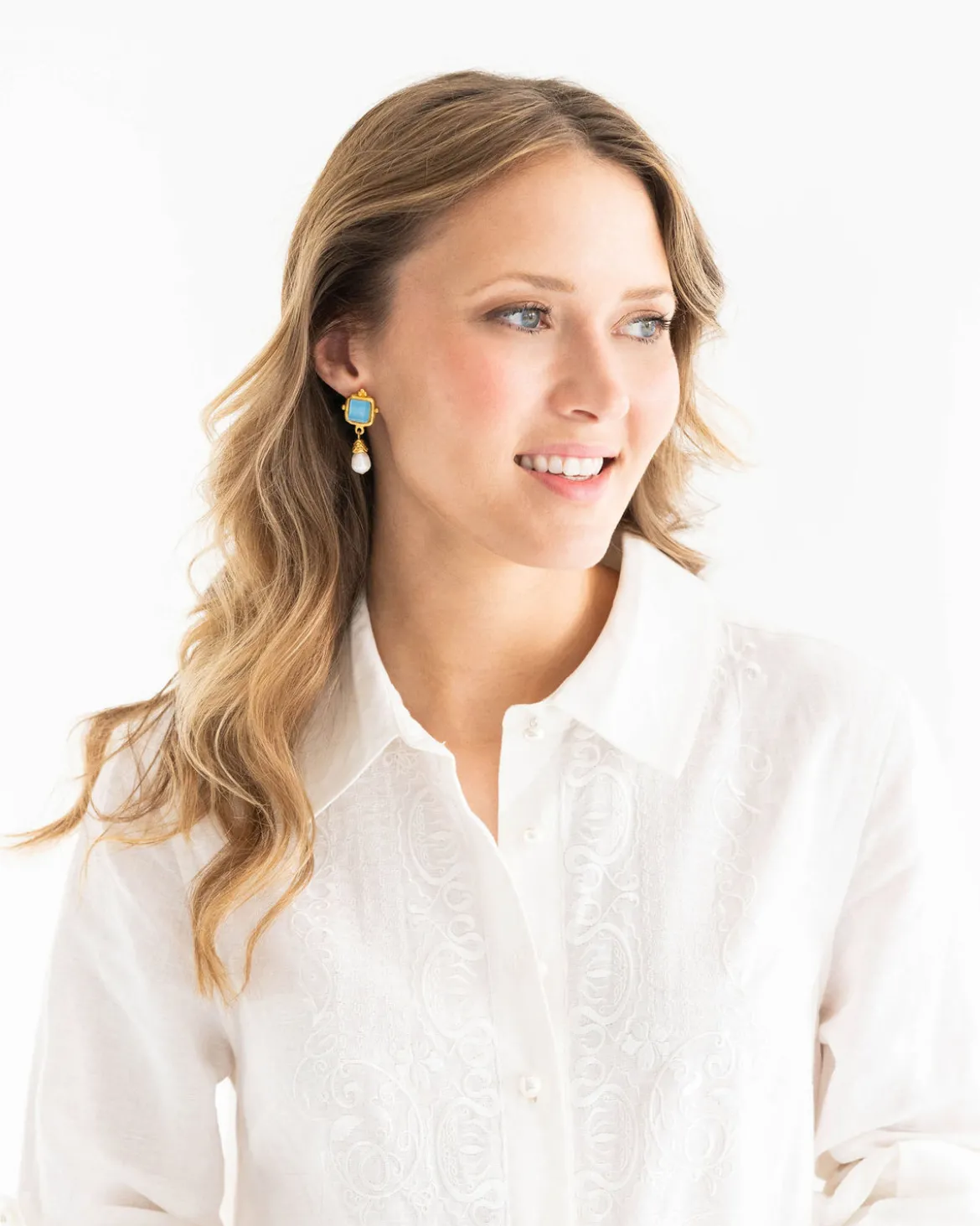Madeline Pearl Drop Earrings