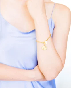 Magnolia Paperclip Bracelet