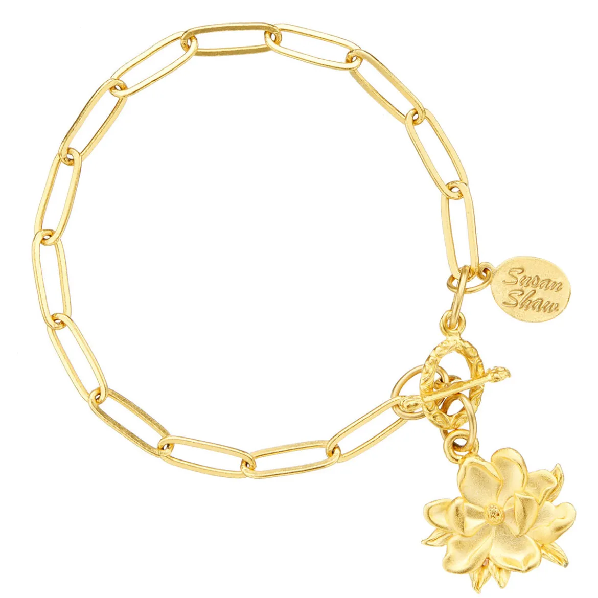 Magnolia Paperclip Bracelet