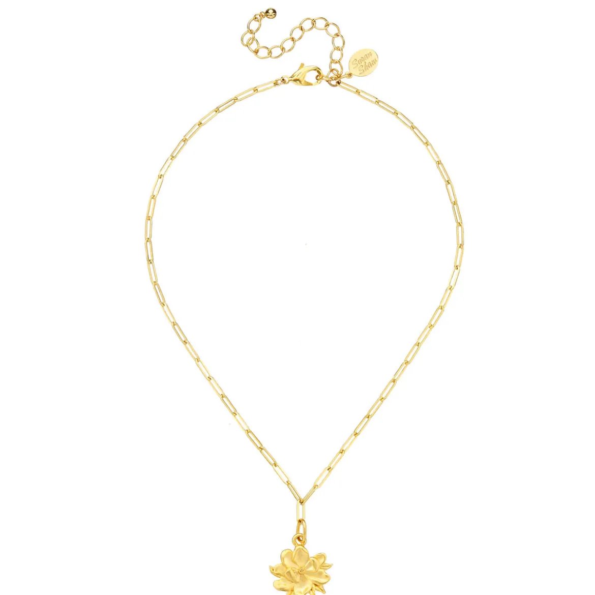Magnolia Paperclip Necklace