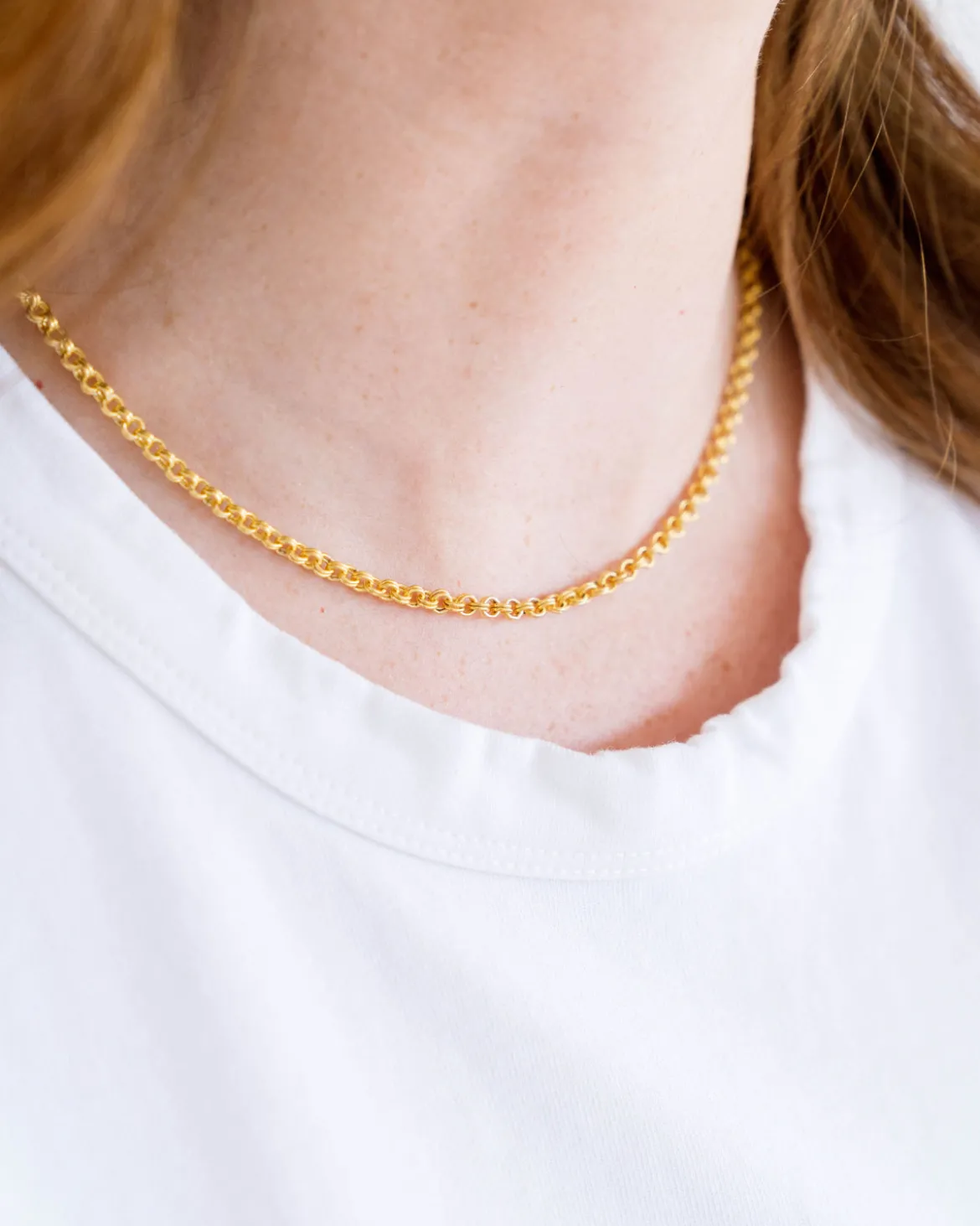 Mini Double Link Chain Necklace