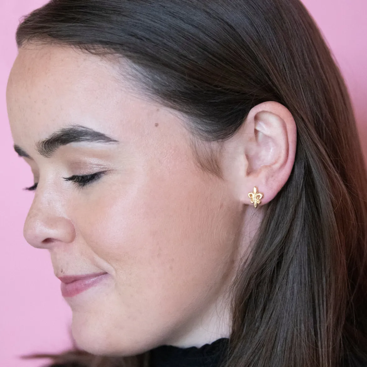 Mini Fleur de Lis Studs