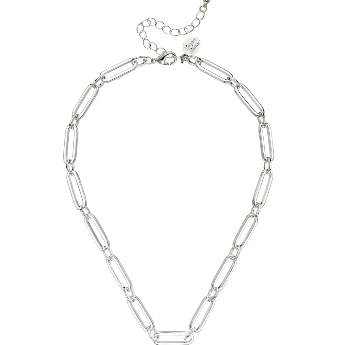 Mixed Link Paperclip Necklace