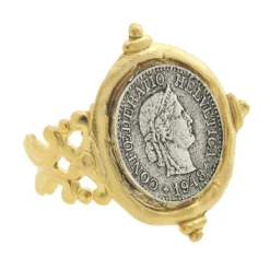 Mixed Metal Coin Ring