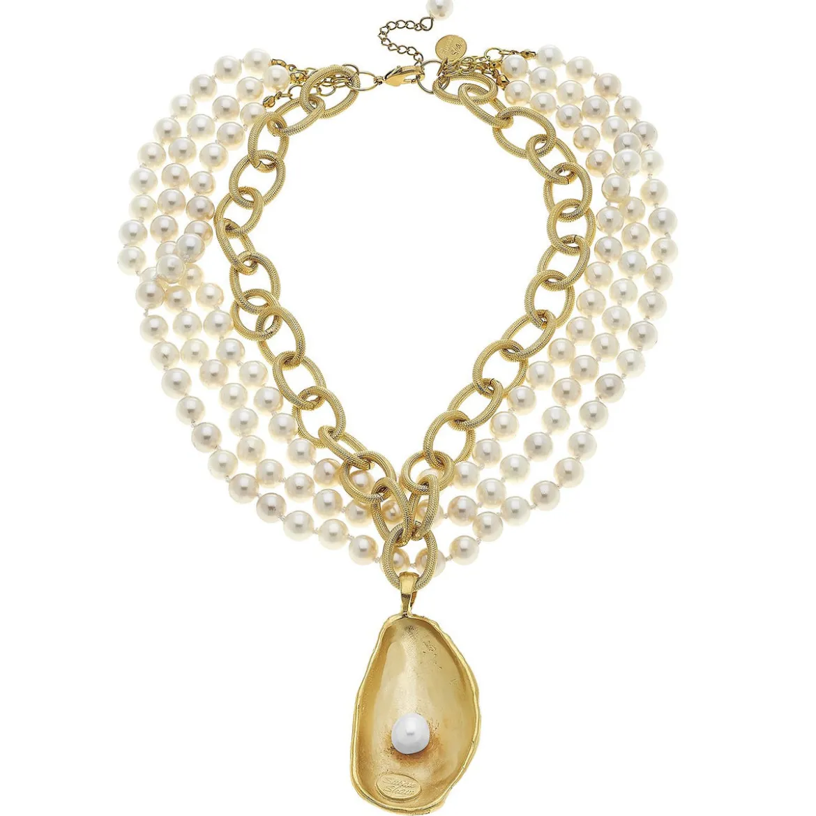 Multi Strand Oyster Necklace