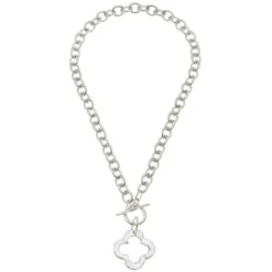 Open Clover Toggle Necklace