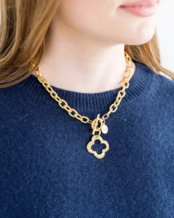 Open Clover Toggle Necklace