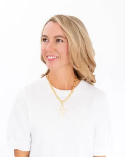 Open Cross Necklace