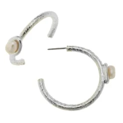Pearl Accent Hoops