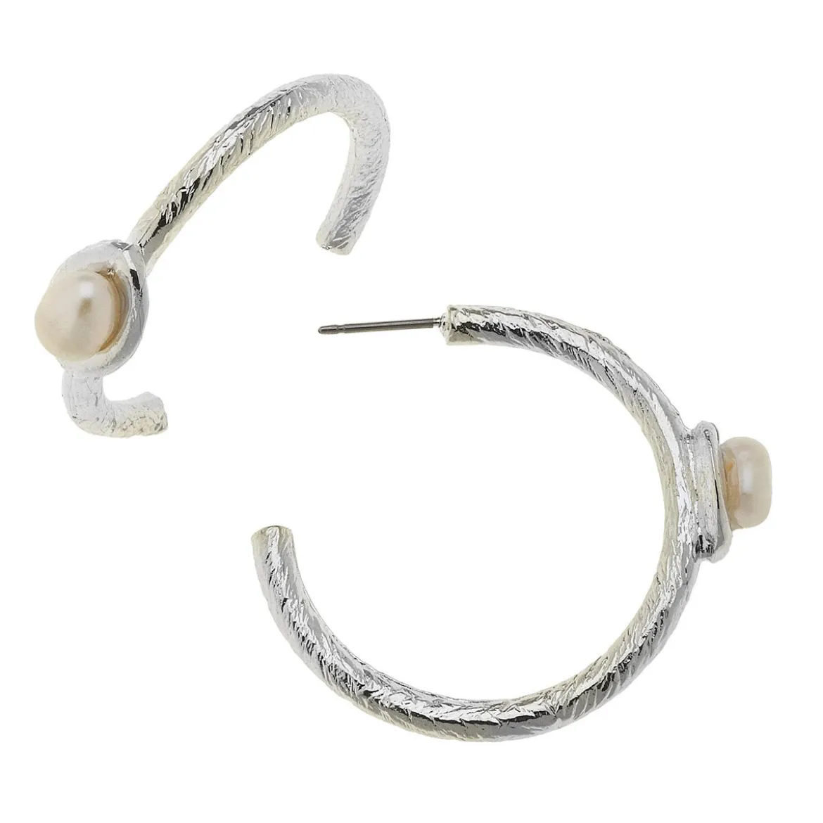 Pearl Accent Hoops