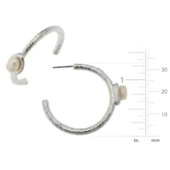 Pearl Accent Hoops