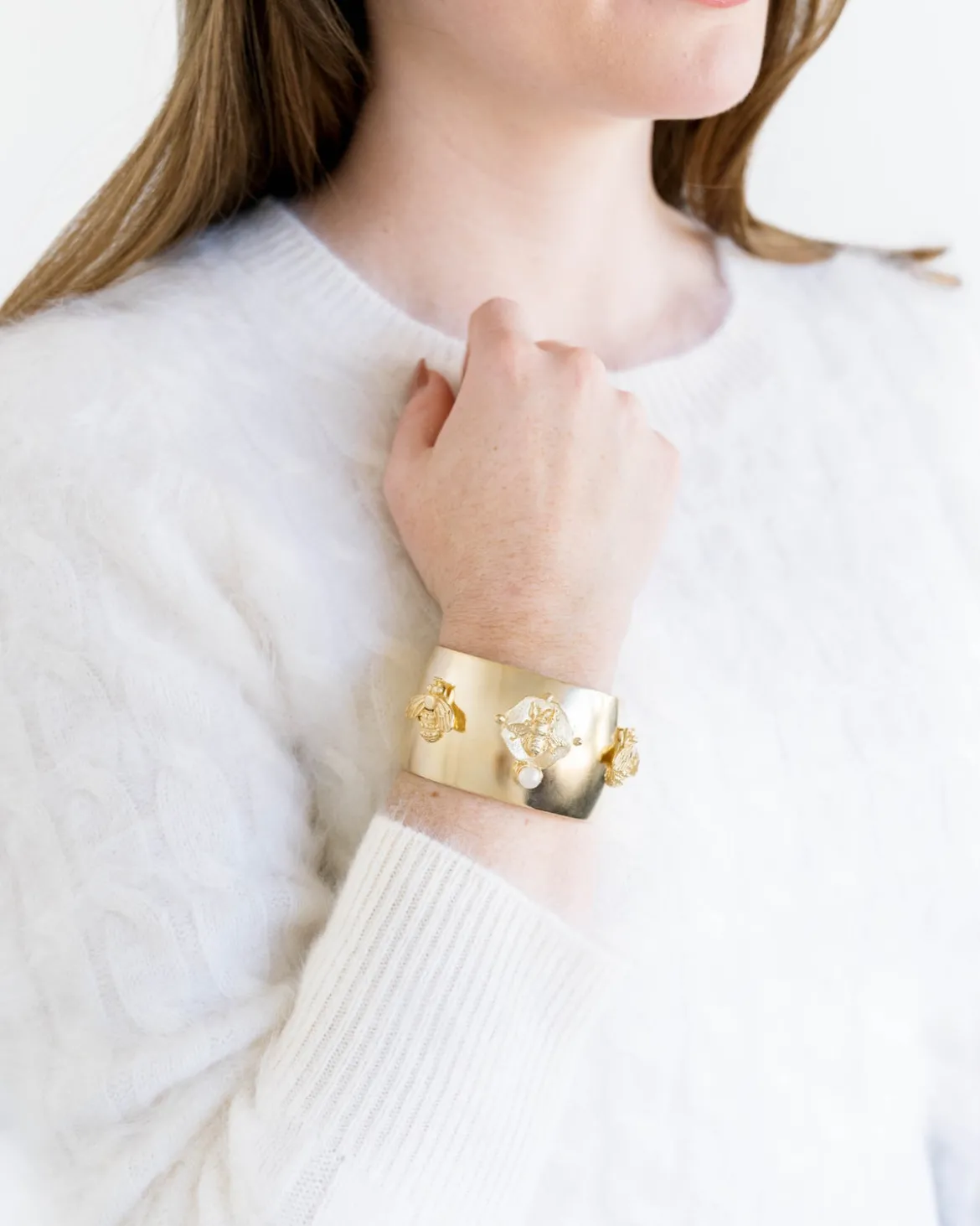 Pearl Bee Cuff