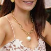 Pearl Cab Chain Necklace