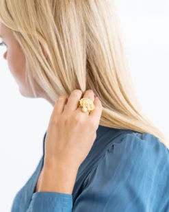 Pearl Elephant Ring