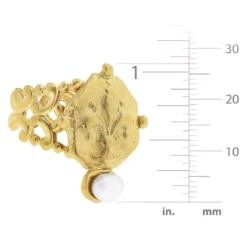 Pearl Fleur De Lis Ring