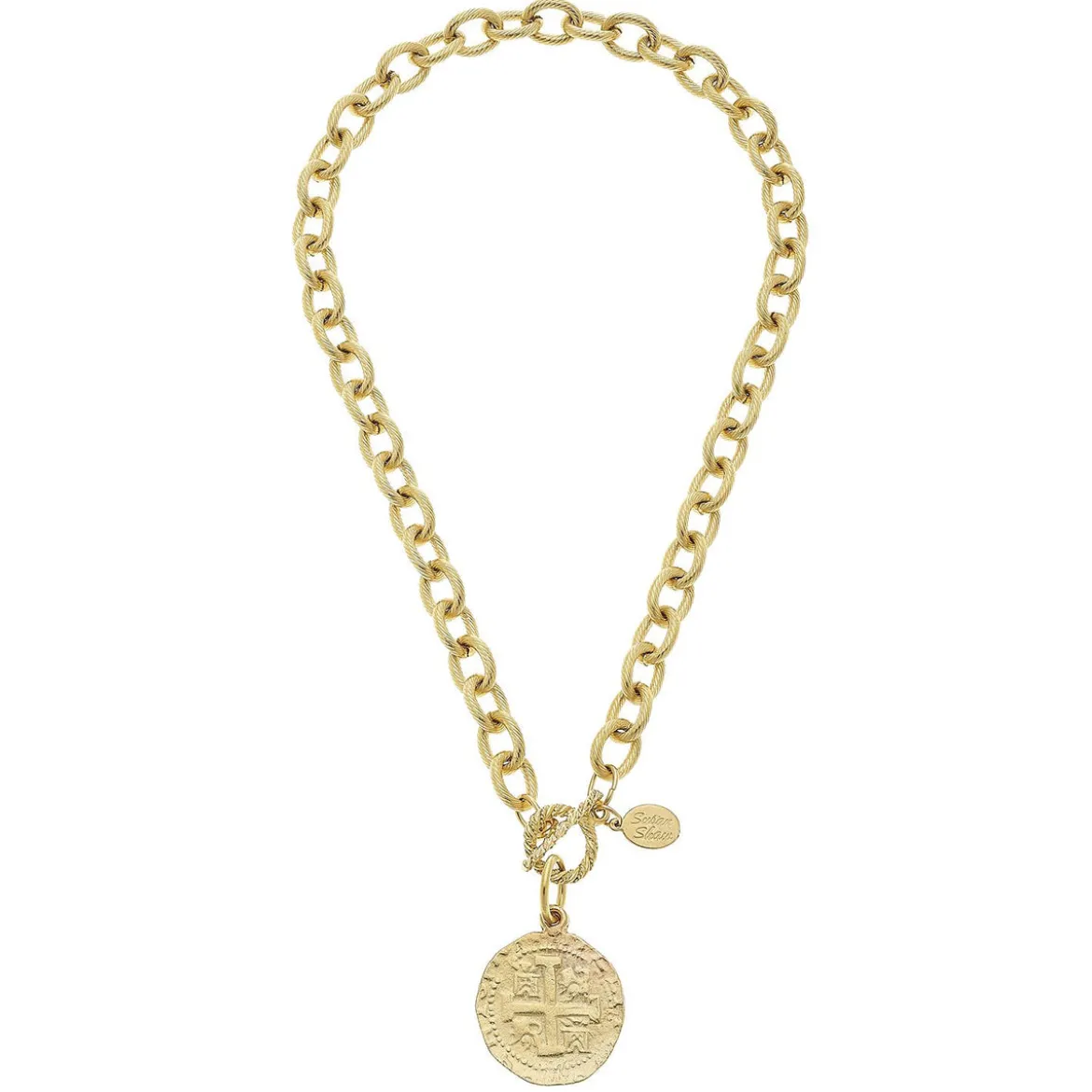 Peruvian Coin Toggle Necklace