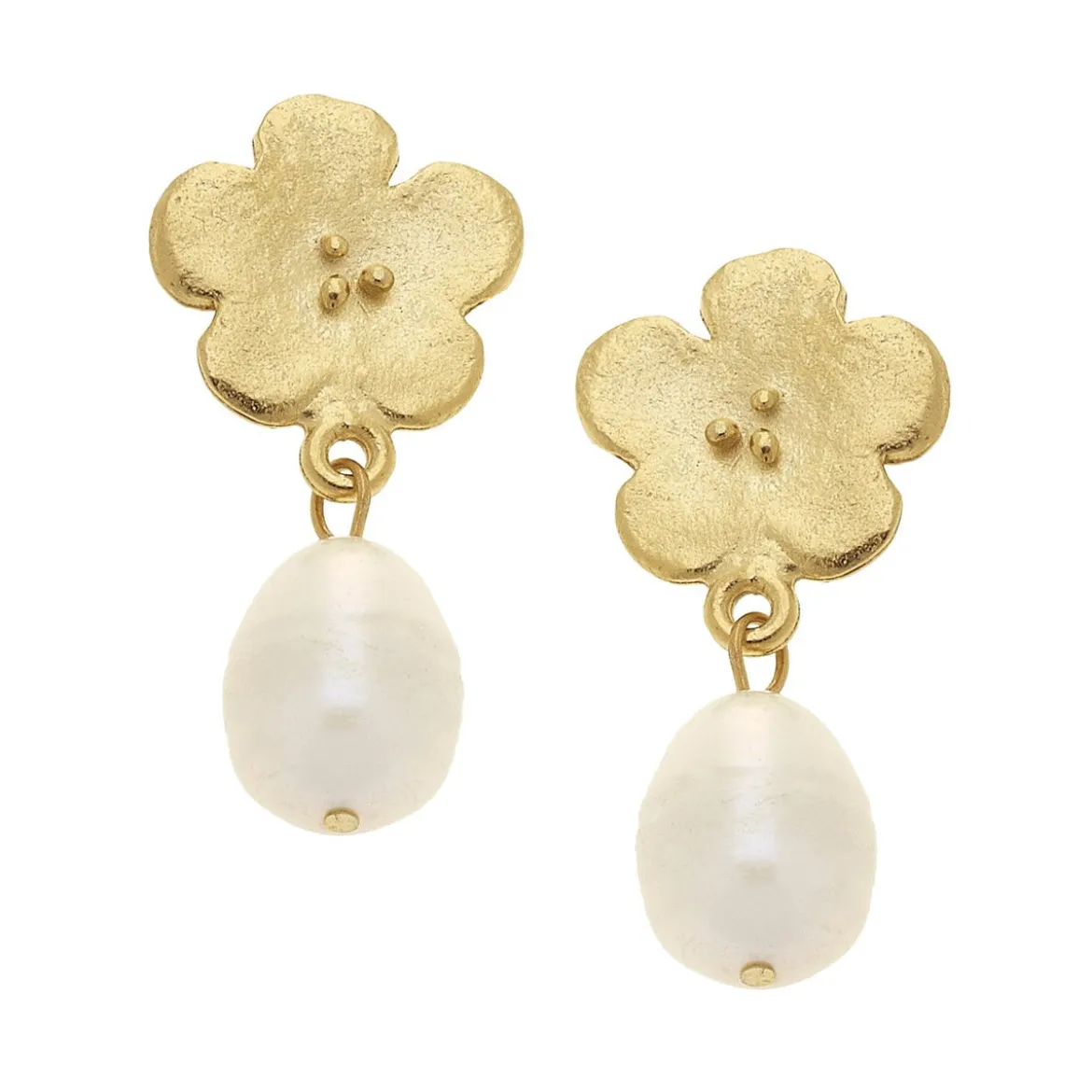 Poppy Pearl Drop Earrings