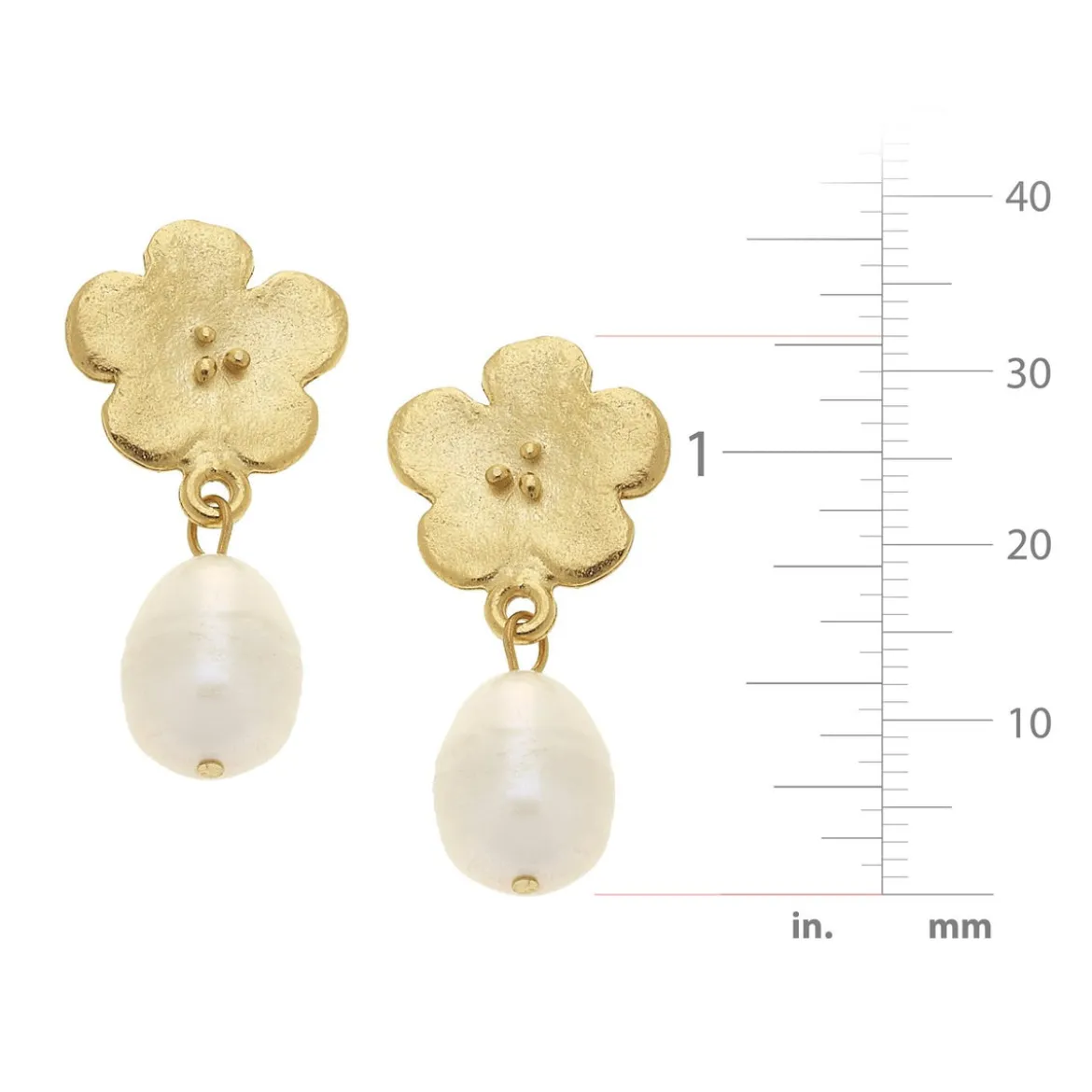 Poppy Pearl Drop Earrings