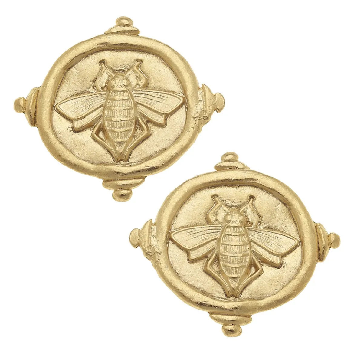 Queen Bee Intaglio Studs