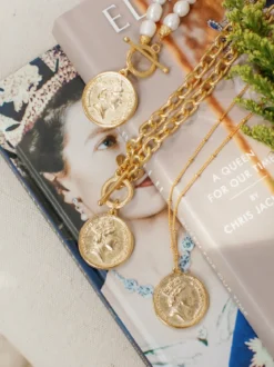 Queen Elizabeth Coin Dainty Necklace