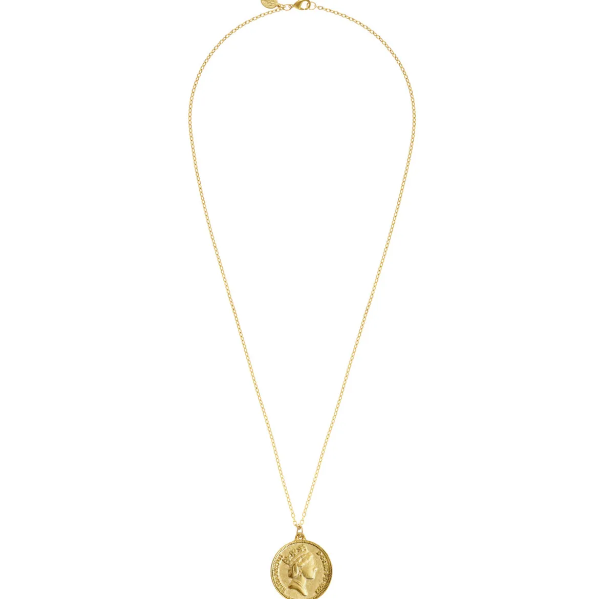 Queen Elizabeth Coin Long Necklace
