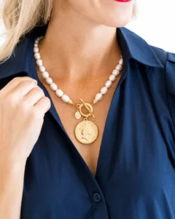 Queen Elizabeth Coin Necklace