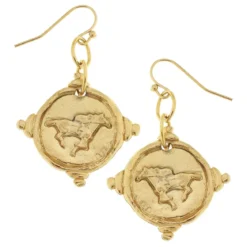 Race Horse Intaglio Earrings